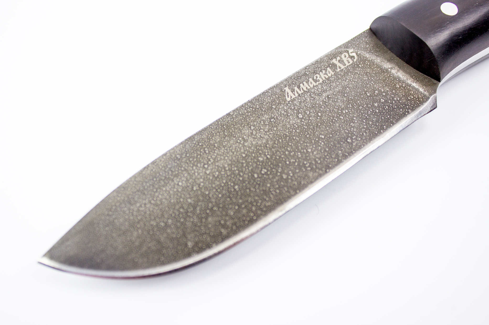 Нож туристический МТ-102m (малый), черный граб, алмазная сталь ХВ5 - фото 3