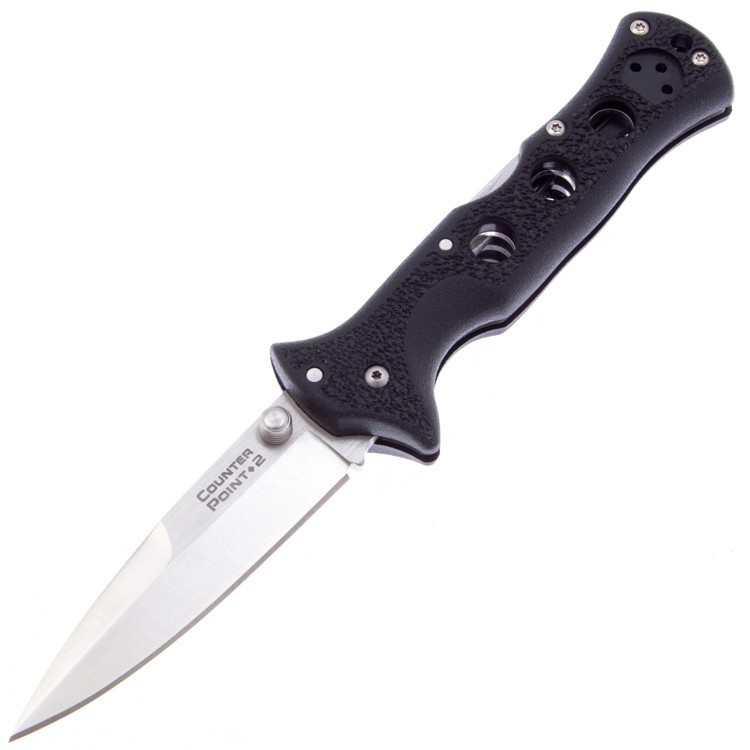 Нож складной Cold Steel Counter Point II, сталь AUS-8A, рукоять grivory, black нож бабочка мастер к лезвие 7 см рукоять с волнами под углом 9 см
