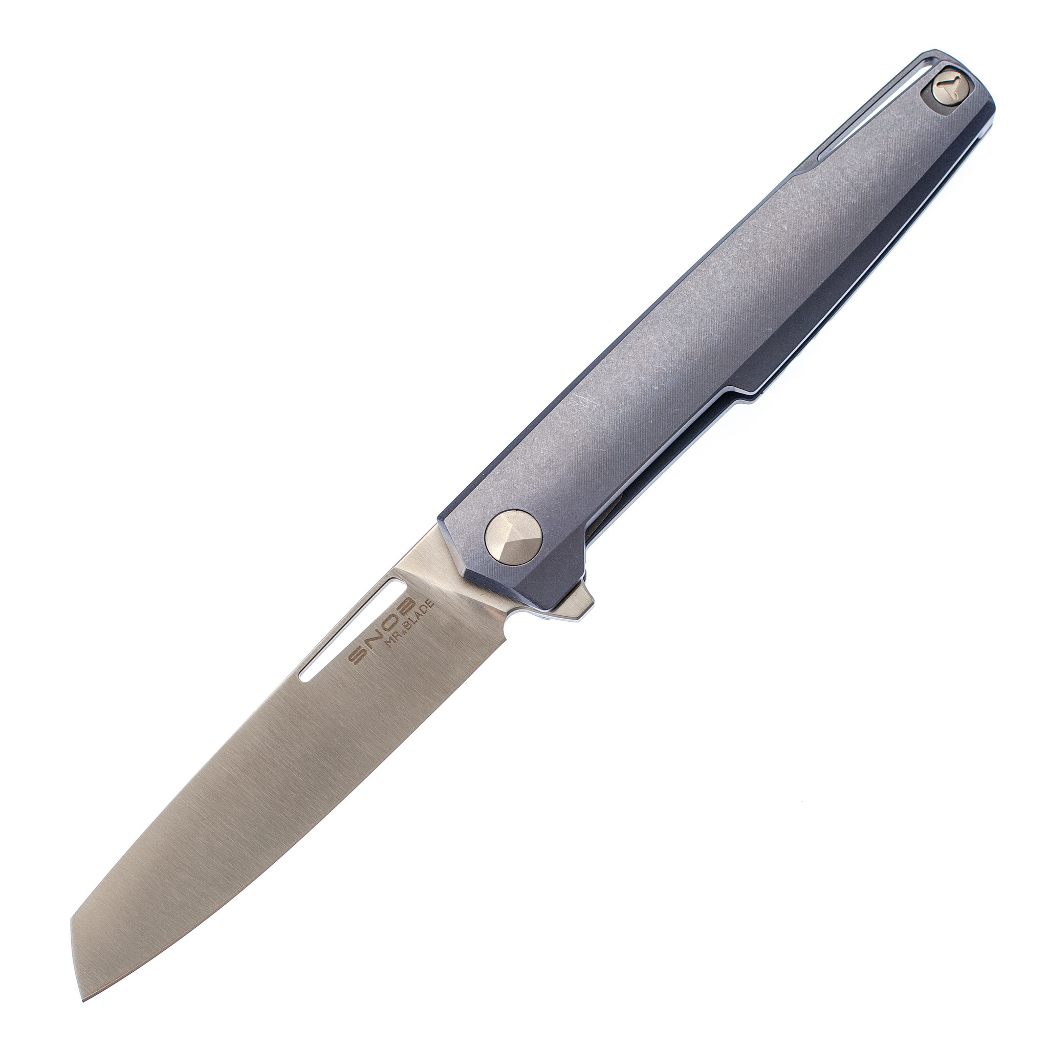 Складной нож Snob M390, Titanium от Ножиков