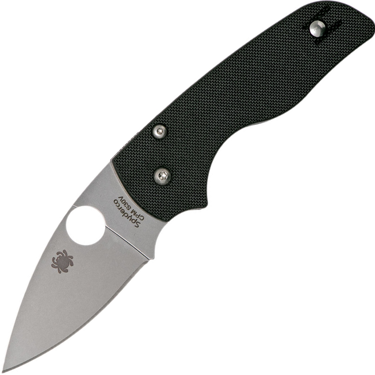 Нож складной Lil' Native - Spyderco 230GP, сталь Crucible CPM® S30V™ Satin Plain, рукоять стеклотекстолит G10, чёрный