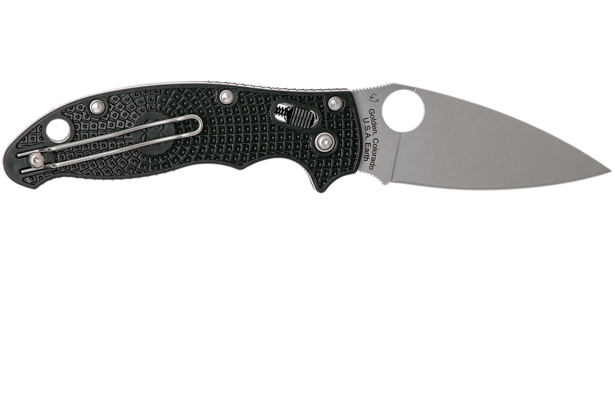 Нож складной Manix 2 Lightweight Spyderco 101PBK2, сталь Carpenter CTS™ - BD1 Alloy Satin Plain, рукоять пластик FRCP, чёрный - фото 8