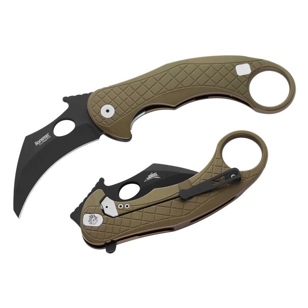

Складной нож LionSteel L.E.One, сталь Magnacut, рукоять алюминий, зеленый/черный