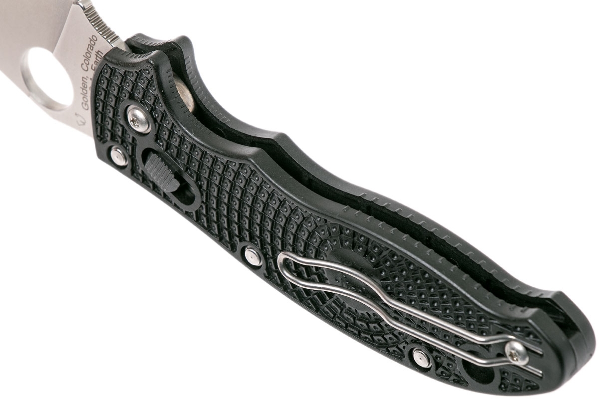 фото Нож складной manix 2 lightweight spyderco 101pbk2, сталь carpenter cts™ - bd1 alloy satin plain, рукоять пластик frcp, чёрный