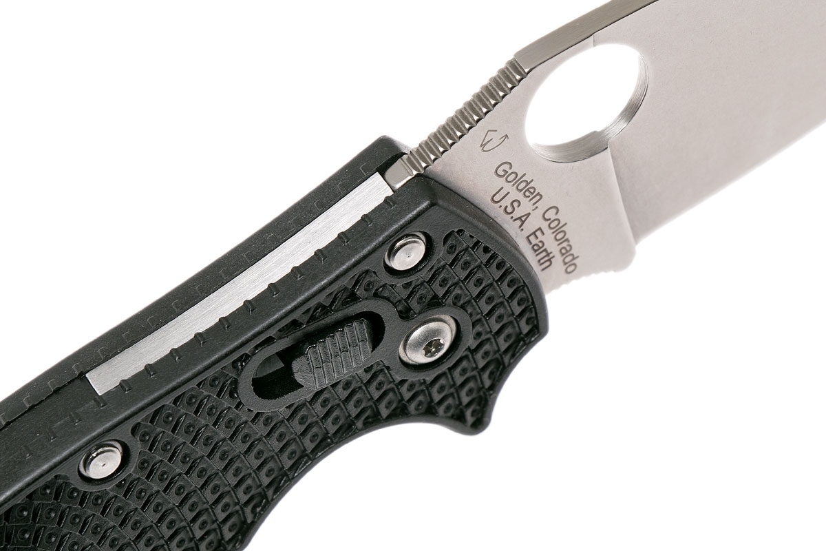 Нож складной Manix 2 Lightweight Spyderco 101PBK2, сталь Carpenter CTS™ - BD1 Alloy Satin Plain, рукоять пластик FRCP, чёрный - фото 10