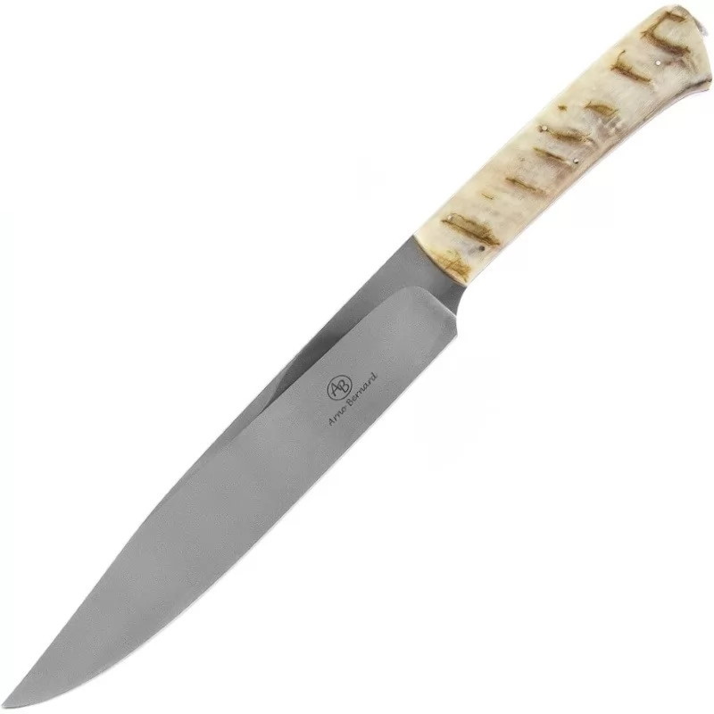 Нож с фиксированным клинком Arno Bernard Mamba, сталь N690, рукоять рог барана
