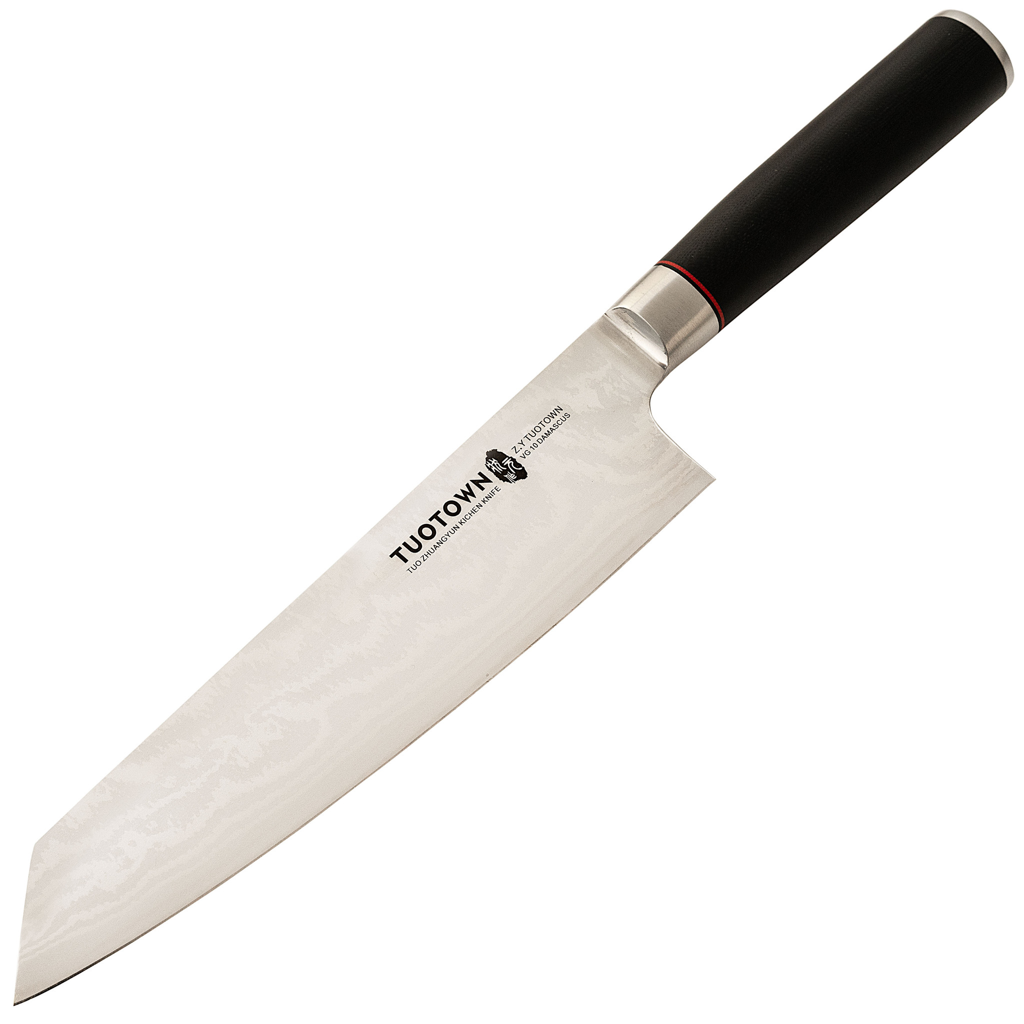 Кухонный нож Kiritsuke Tuotown, сталь VG-10, обкладка damascus, G10