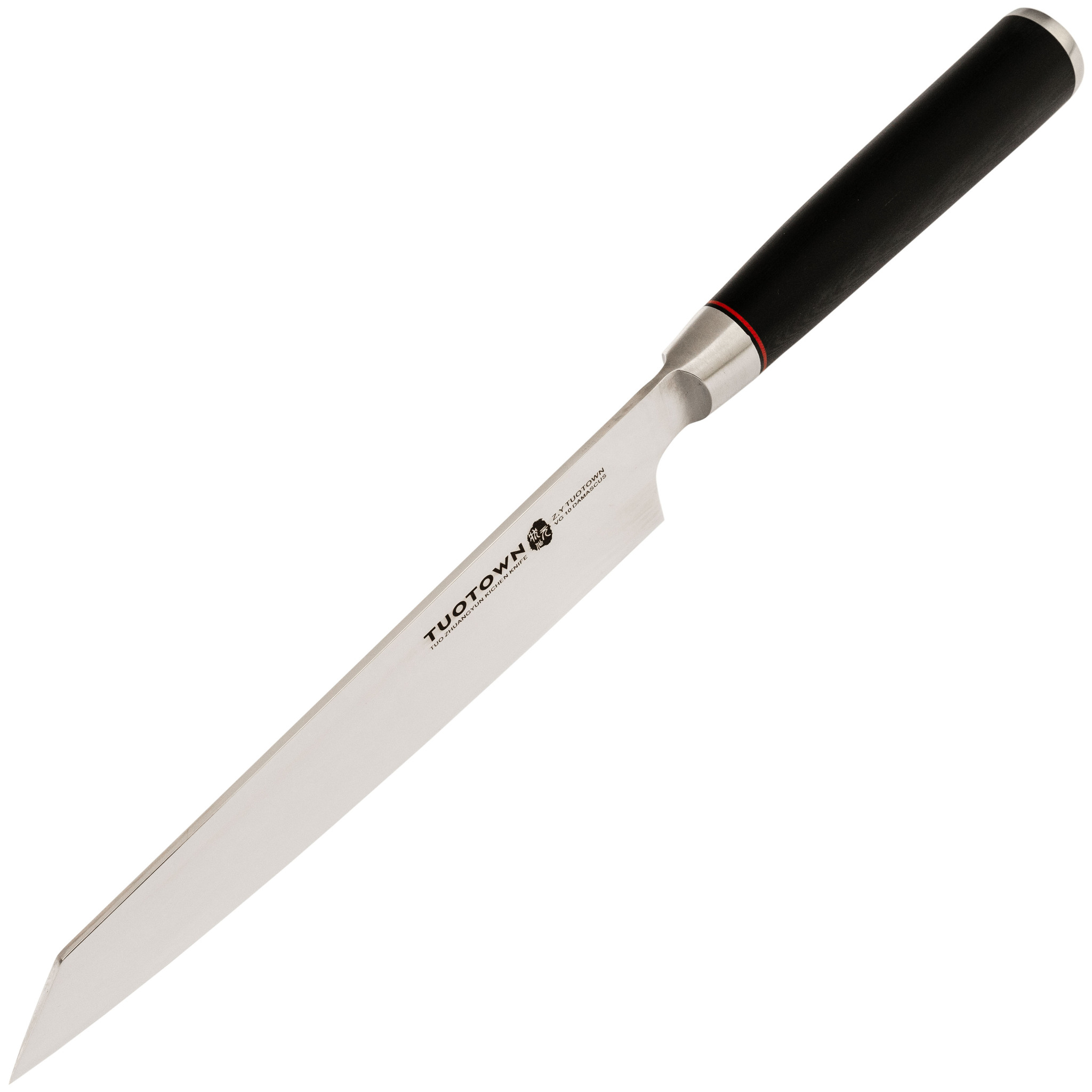 Кухонный нож Kiritsuke Tuotown, сталь VG-10, обкладка damascus, G10 - фото 2