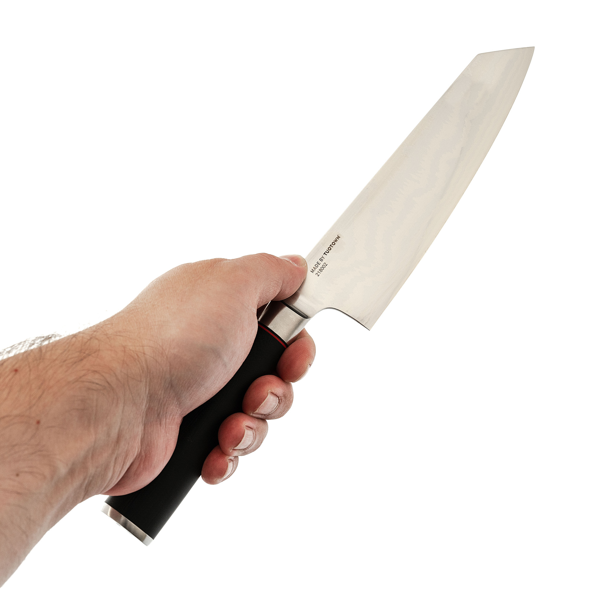 Кухонный нож Kiritsuke Tuotown, сталь VG-10, обкладка damascus, G10 - фото 4