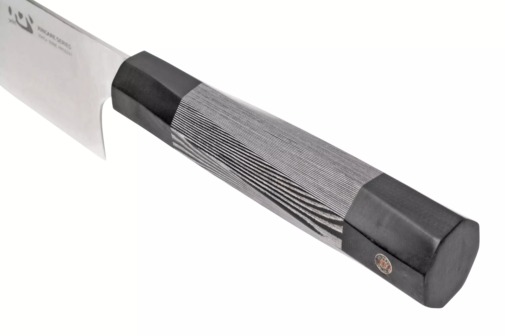 Нож кухонный Xin Cutlery Kritsuke Chef 213мм, сталь 304Cu, рукоять бело-черный G10 - фото 7