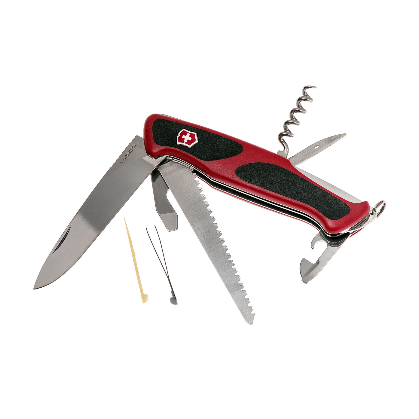 Нож перочинный Victorinox RangerGrip 55 0.9563.C 130мм 12 функций красно-чёрный (блистер) - фото 3