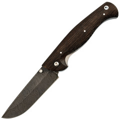 Фото Складной нож Сибиряк, сталь дамаск, рукоять венге