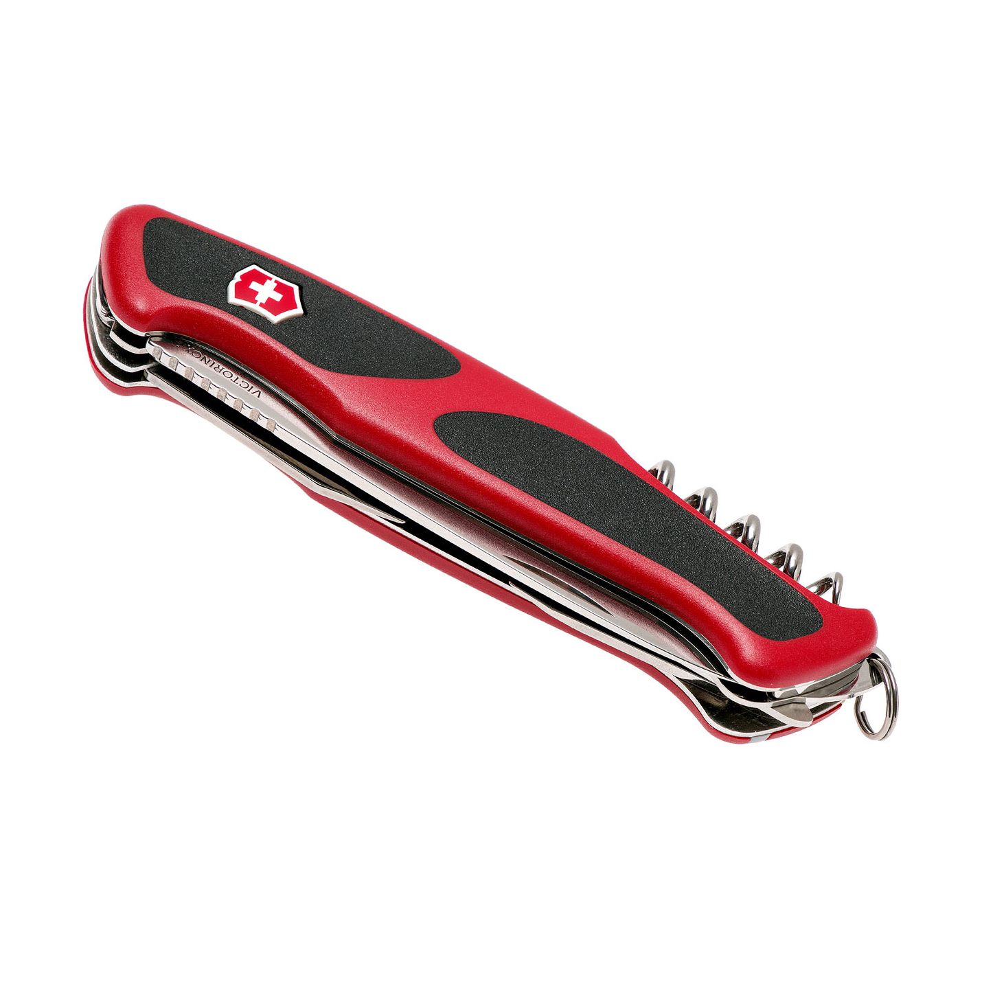 Нож перочинный Victorinox RangerGrip 55 0.9563.C 130мм 12 функций красно-чёрный (блистер) - фото 6