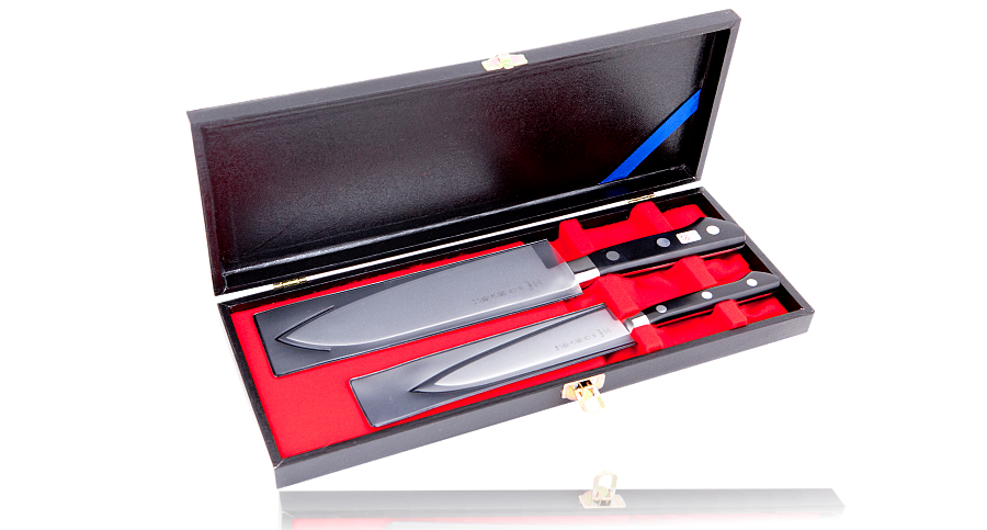 Набор из 2-х кухонных ножей, Tojiro Gift, DP-GIFTSET-C, #8000, подарочной упаковке пакет для ов gift 11 5 х 12 х 8 см
