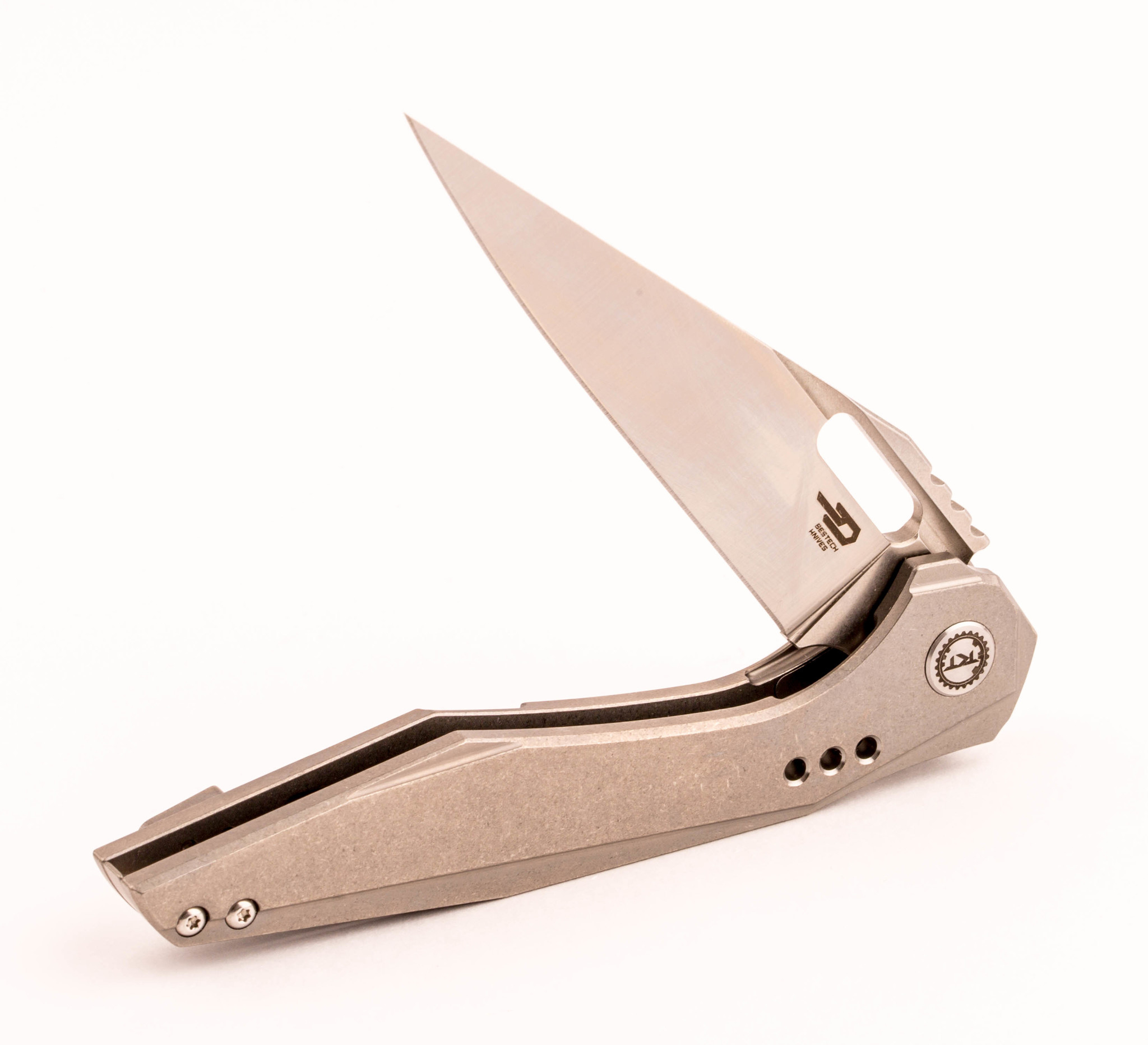 Складной нож Bestech Malware BT1902A, сталь S35VN, рукоять титан - фото 8