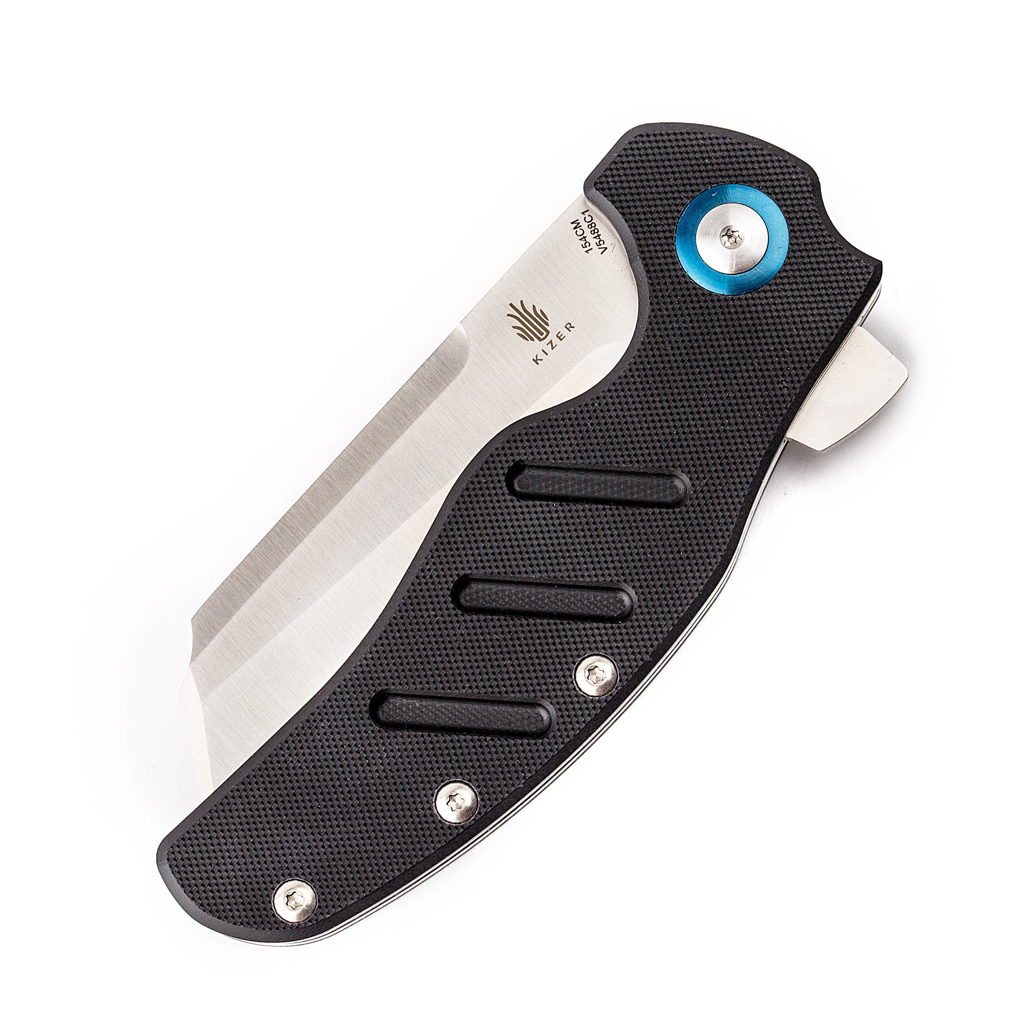 Складной нож Kizer C01C XL, сталь 154CM, рукоять черная G10 - фото 6