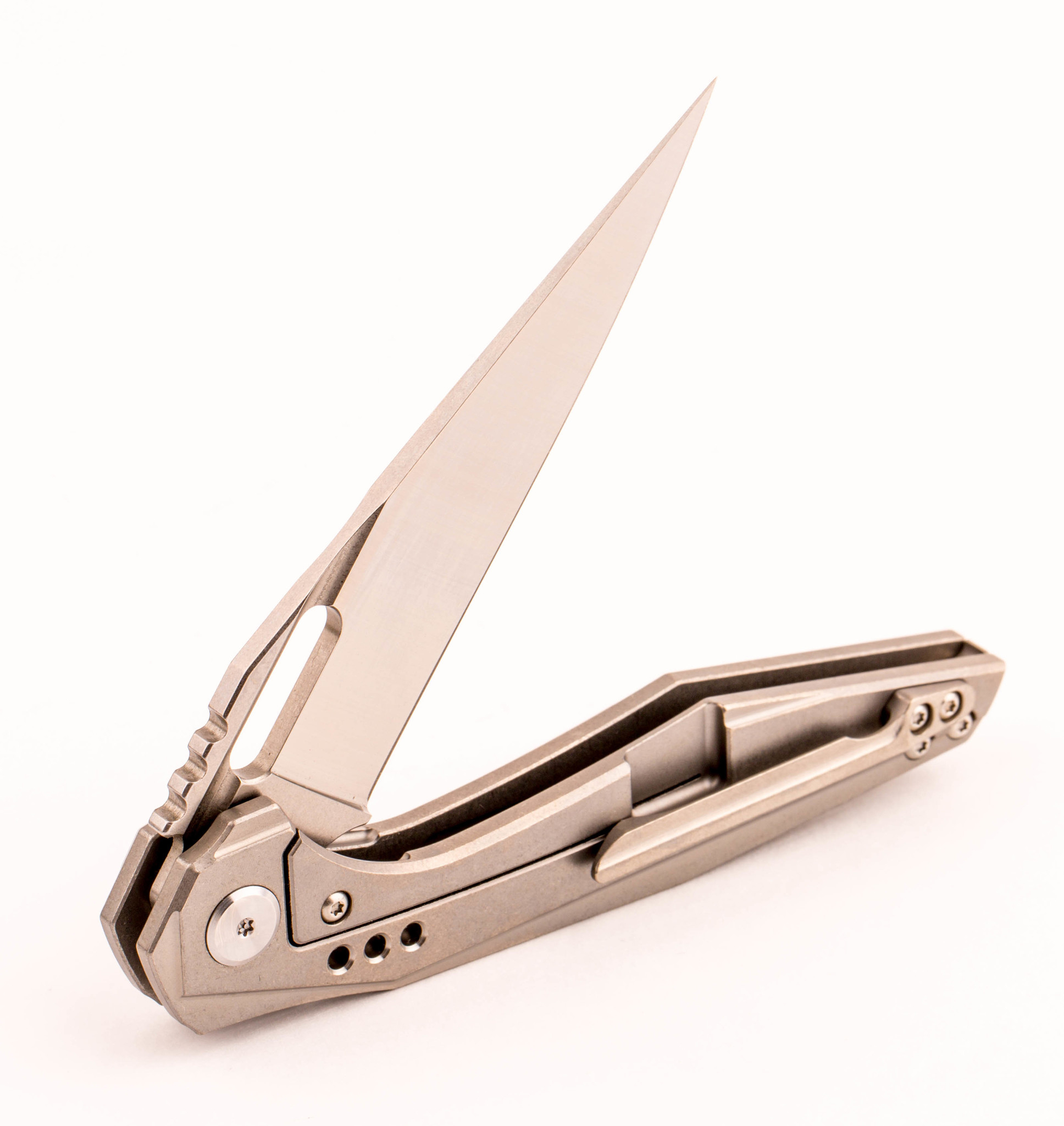 Складной нож Bestech Malware BT1902A, сталь S35VN, рукоять титан - фото 9