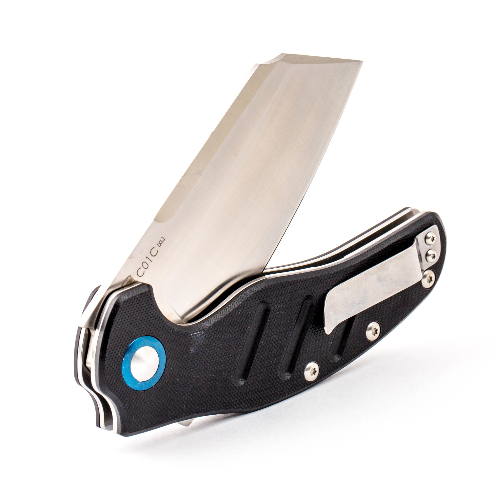 Складной нож Kizer C01C XL, сталь 154CM, рукоять черная G10 - фото 8