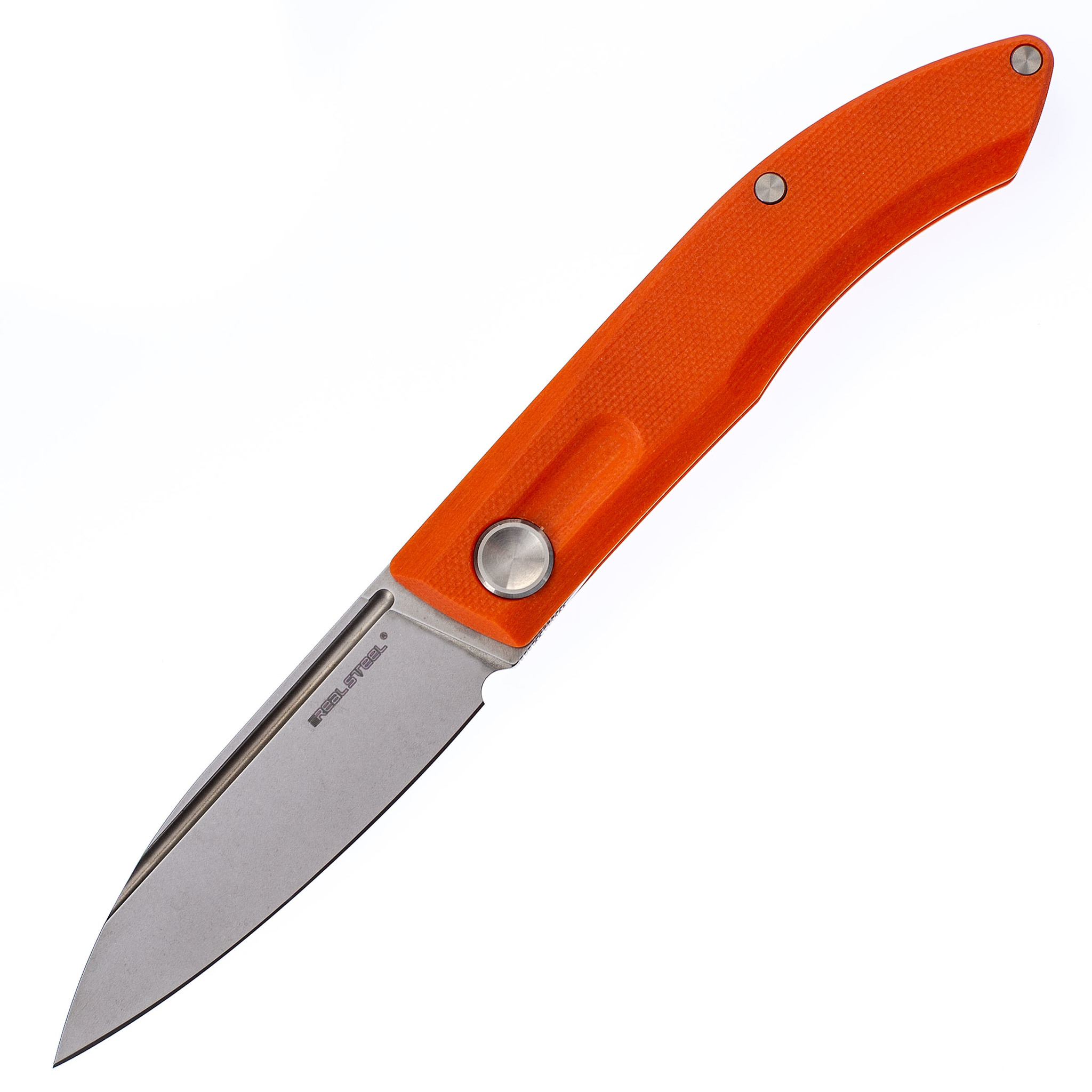 фото Складной нож stella orange realsteel, сталь vg-10, рукоять g10