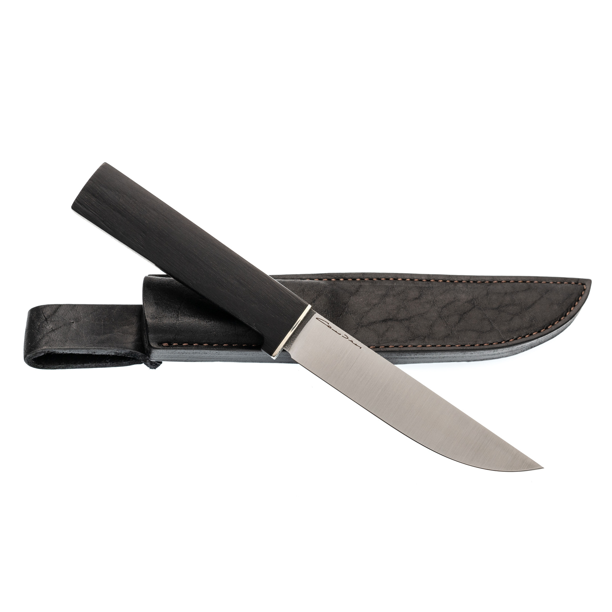 Нож Лиман, сталь N690, черный граб - фото 6