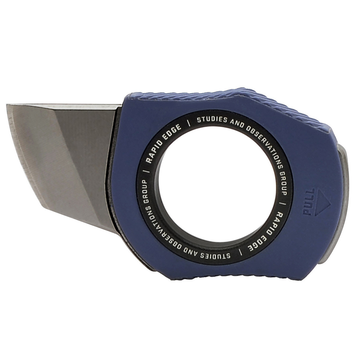 Нож скрытого ношения с фиксированным клинком SOG Rapid Edge 2 см, нержавеющая сталь, рукоять GRN, синий - фото 1