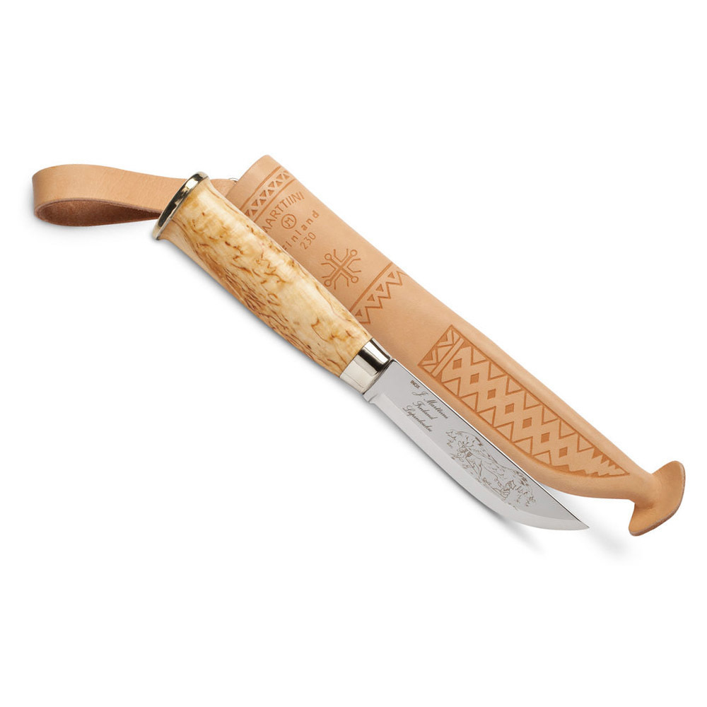 Нож Marttiini Lapp 230, сталь X55CrMo14, рукоять карельская береза от Ножиков