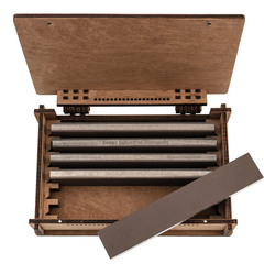 Фото Набор из 5 алмазных двусторонних камней 200х35х10 в подарочной коробке