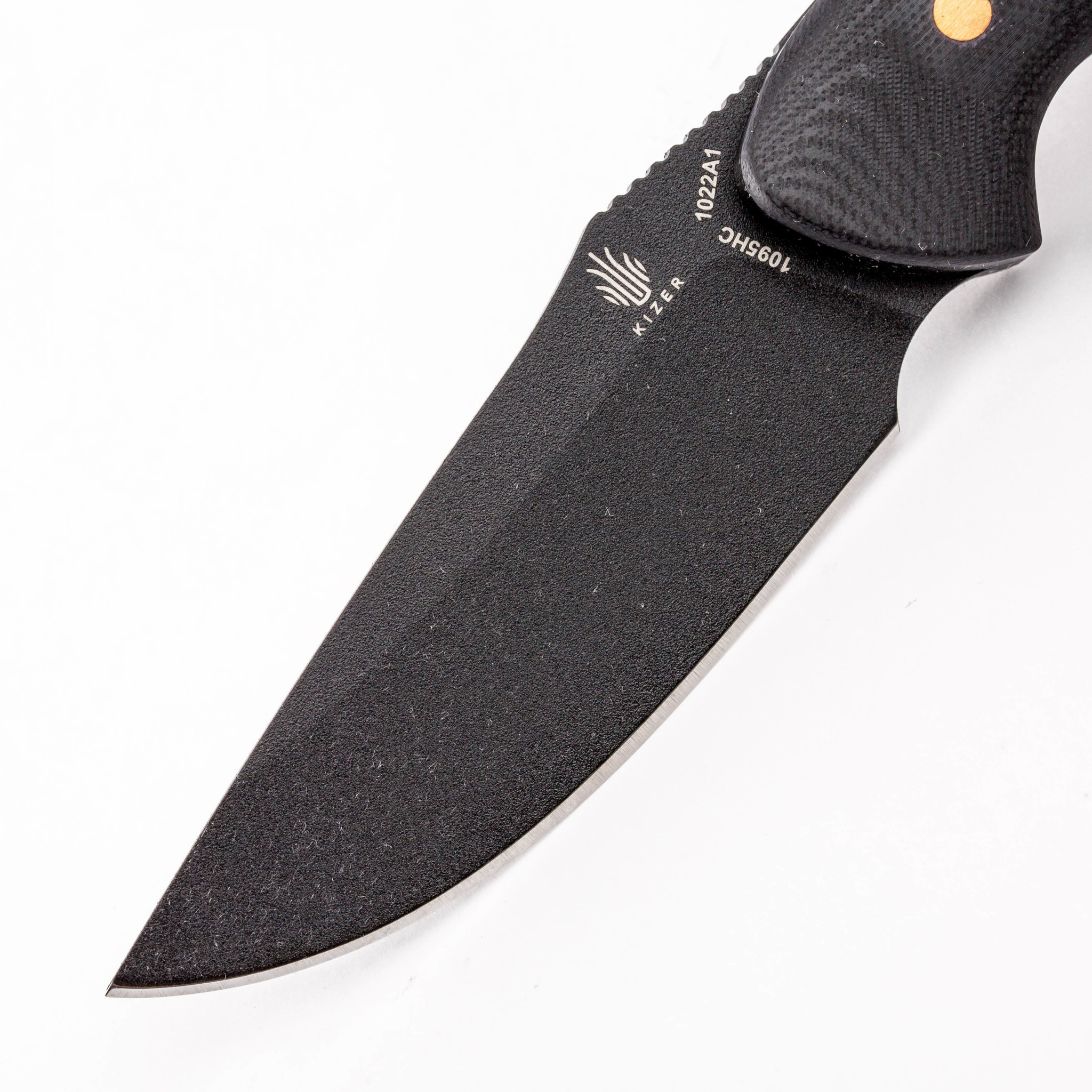 Нож Kizer Sequoia Black, сталь 1095 Carbon Steel, рукоять G10 - фото 2