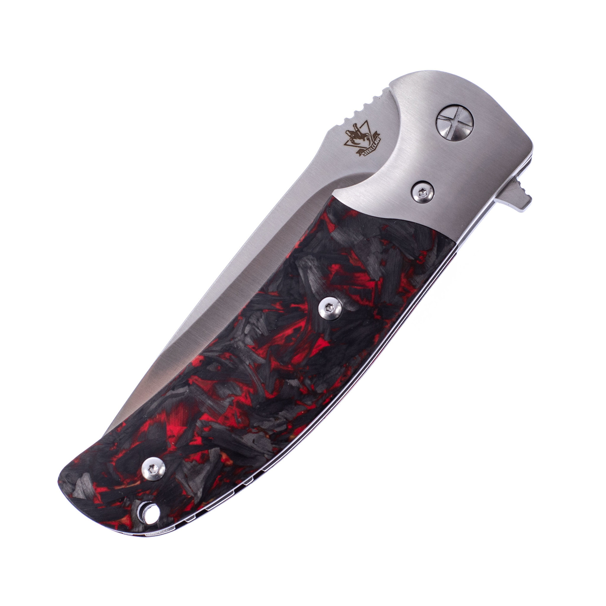 Складной нож Резервист, сталь D2, рукоять marble carbon - фото 7