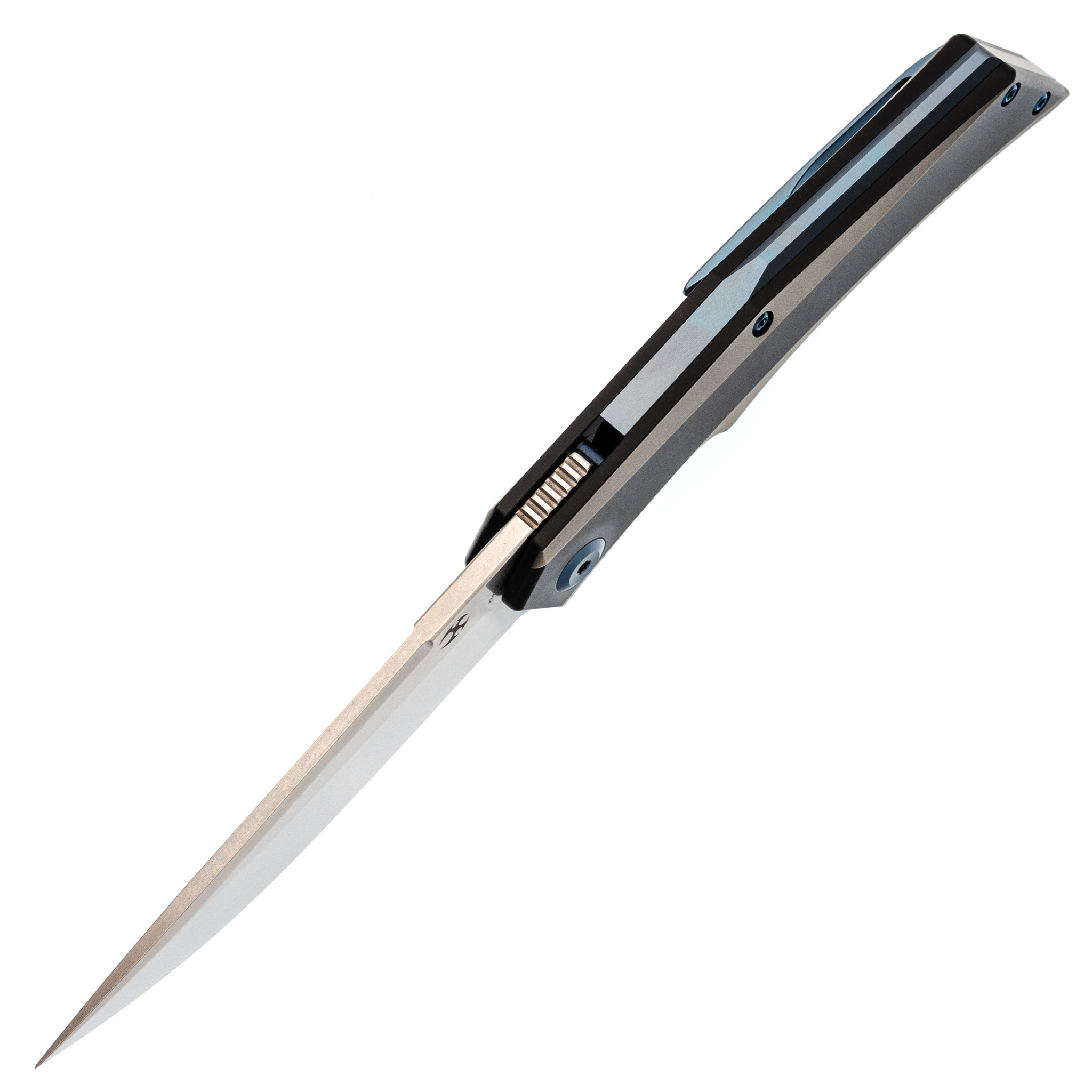 Складной нож Kansept knives Naska, сталь CPM-S35VN, Stonewashed, титан - фото 2