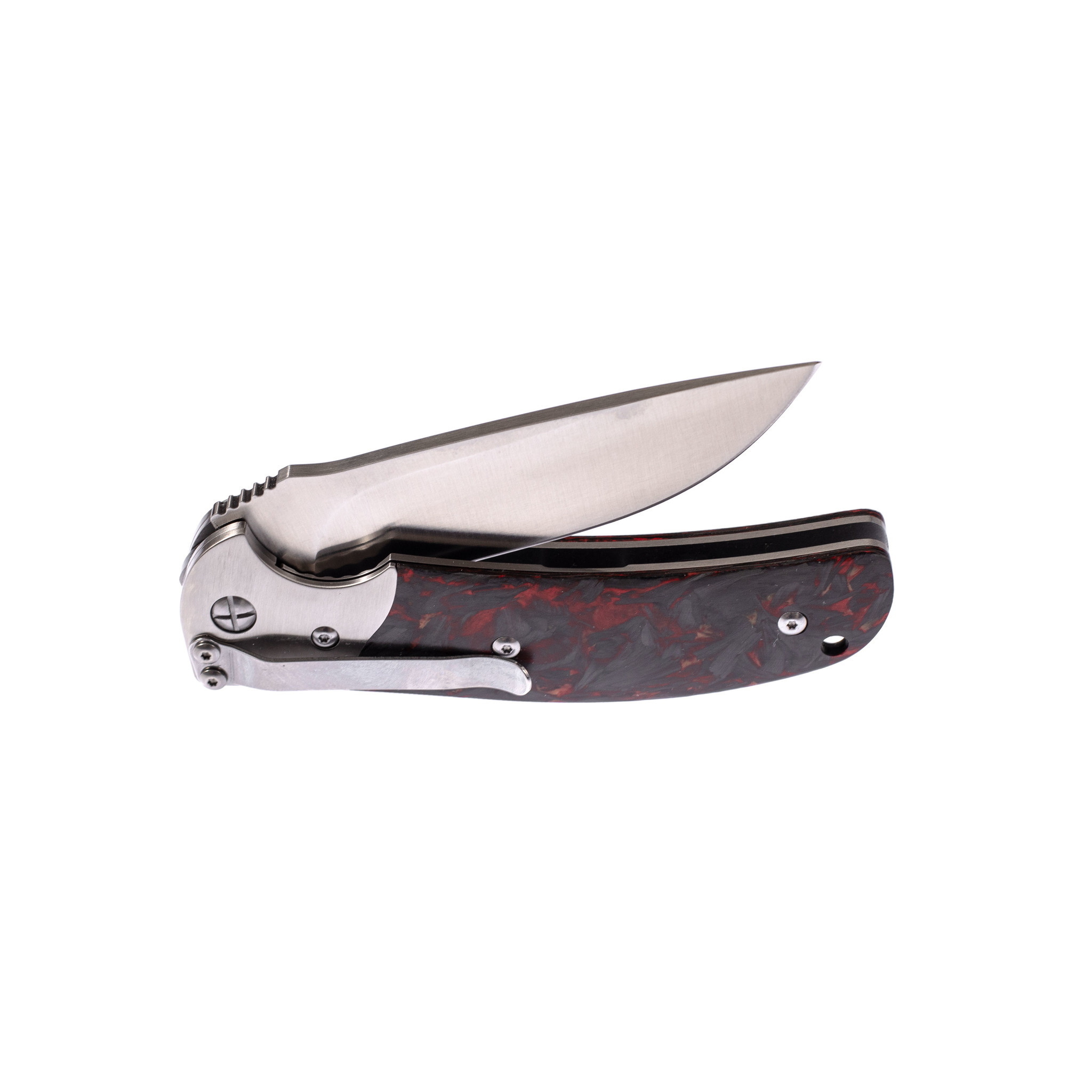 Складной нож Резервист, сталь D2, рукоять marble carbon - фото 9