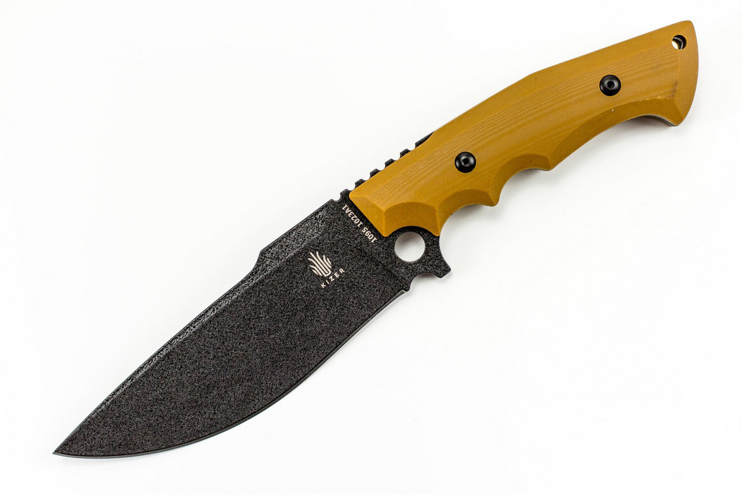 Нож Kizer Salient E613, сталь 1095 Carbon Steel, рукоять G10 - фото 1