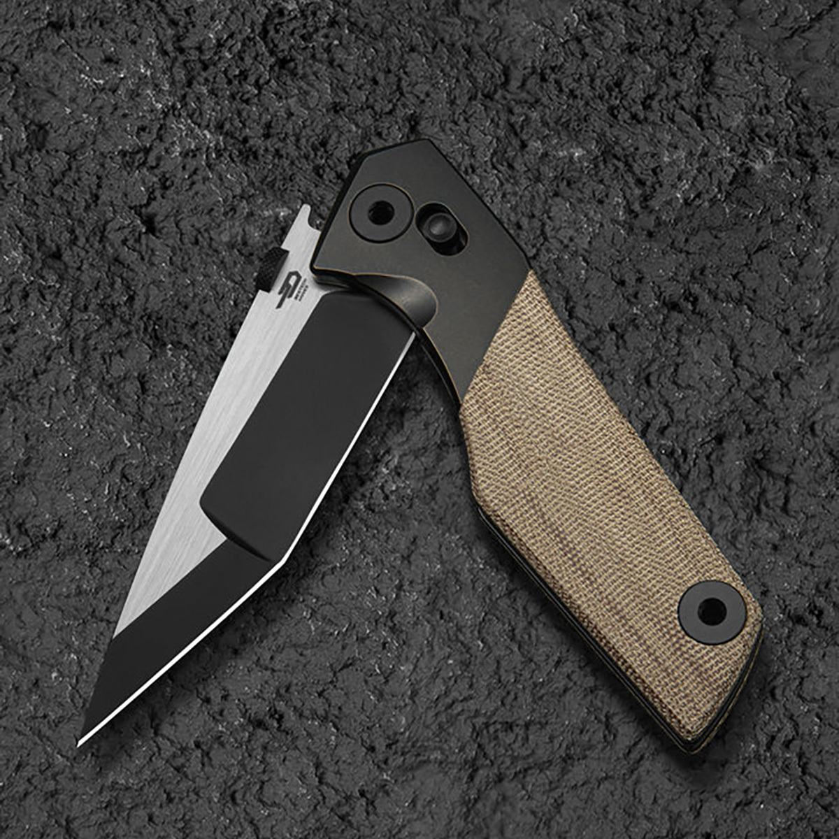 Складной нож Bestech Knives Cetus, сталь M390, рукоять микарта, бежевый - фото 3