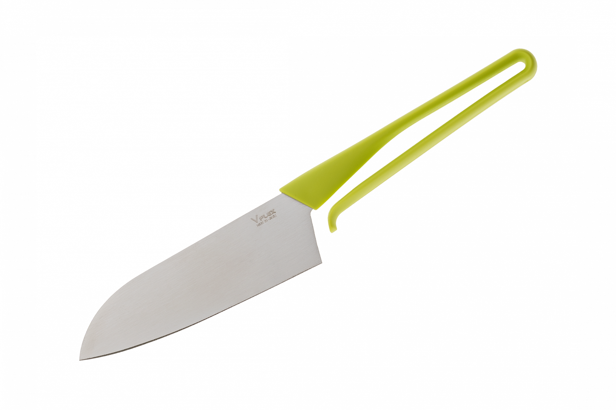 фото Нож кухонный сантоку shikisai v-flex kasumi 12 см, сталь 420j2 , рукоять полипропилен