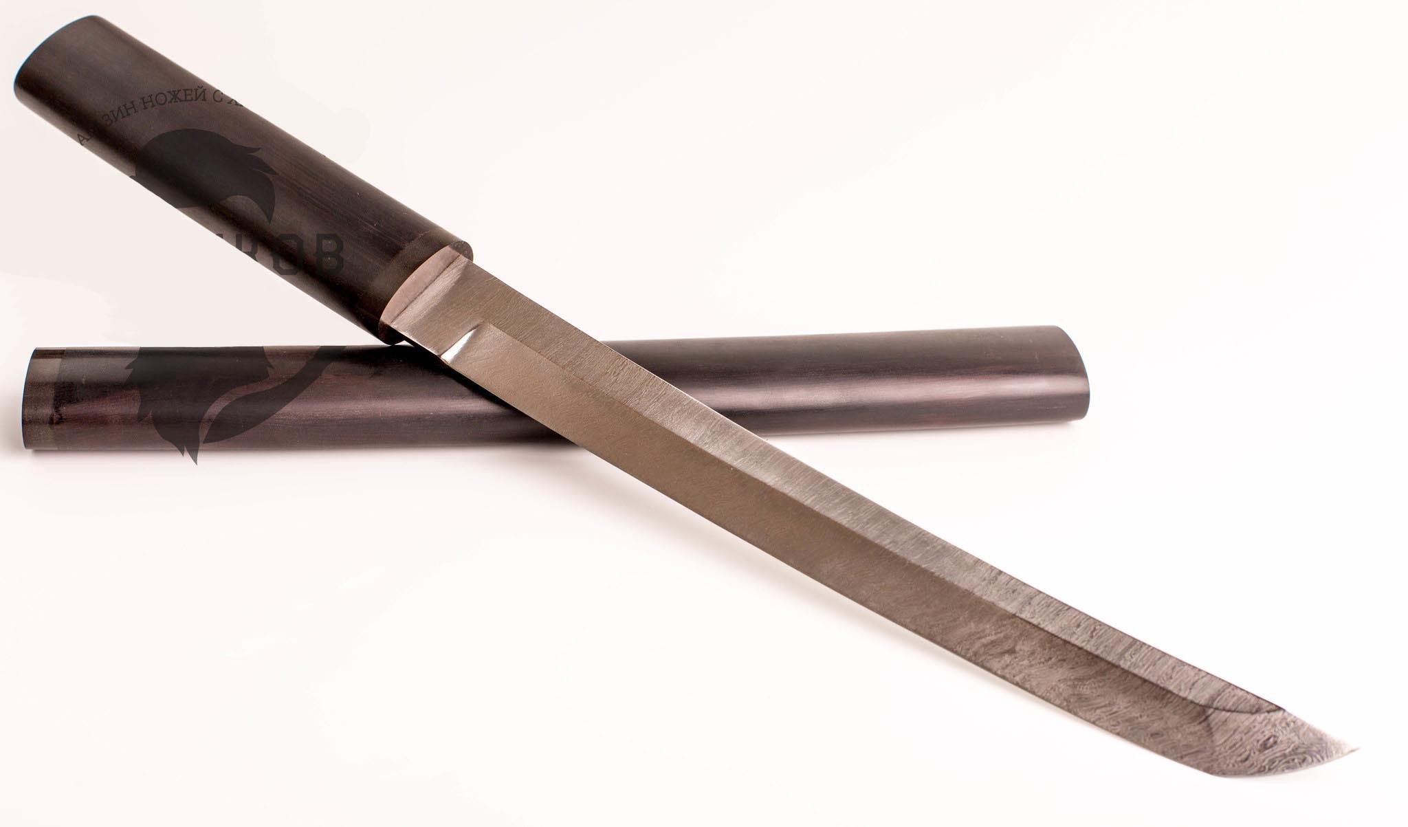 Нож Танто, дамасская сталь, 485 мм от Ножиков