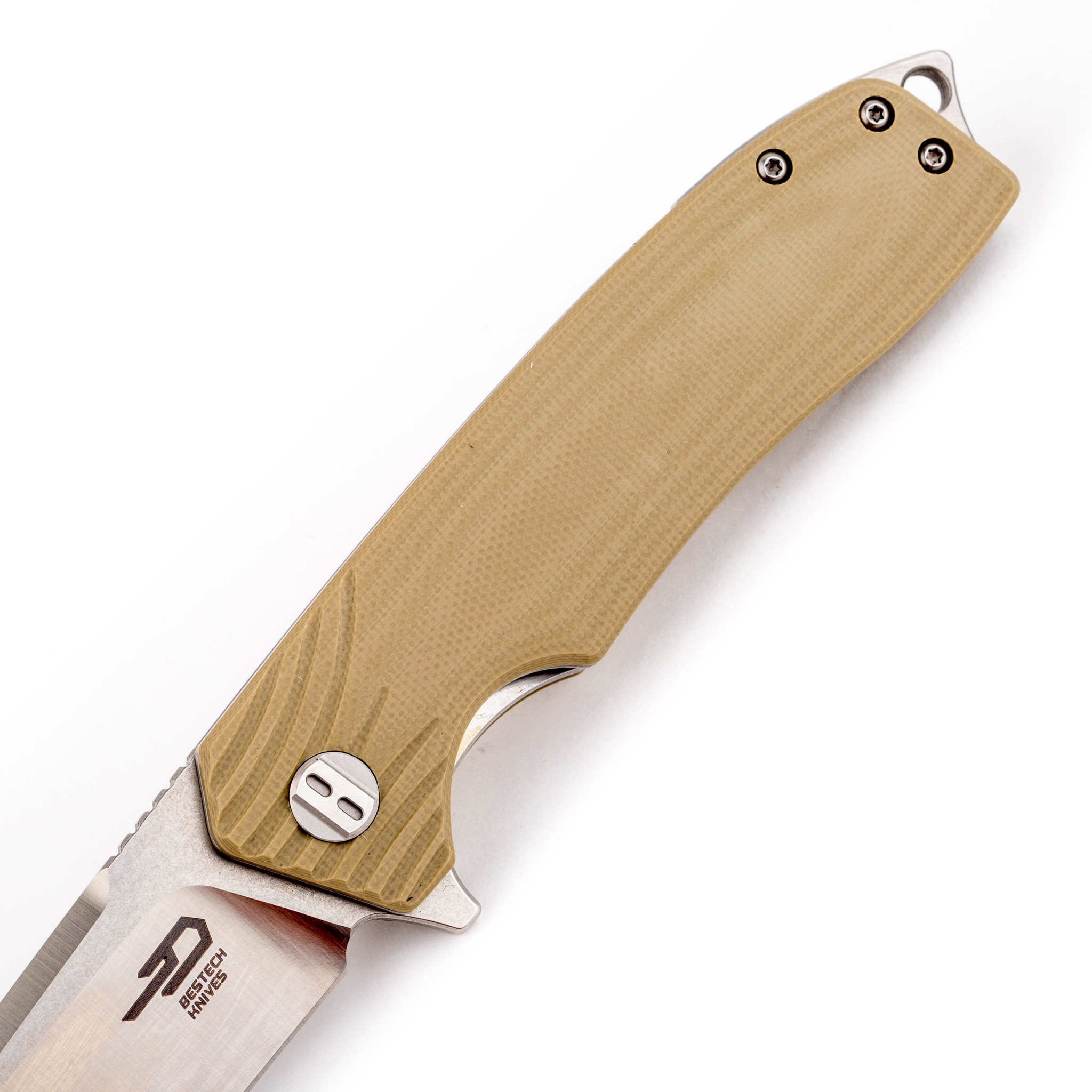фото Складной нож bestech lion, d2, песочный bestech knives