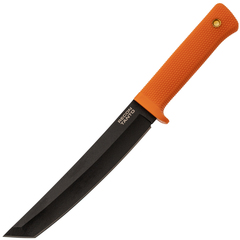 Фото Нож с фиксированным клинком Cold Steel Recon Tanto, сталь SK-5, рукоять кратон, оранжевый/черный