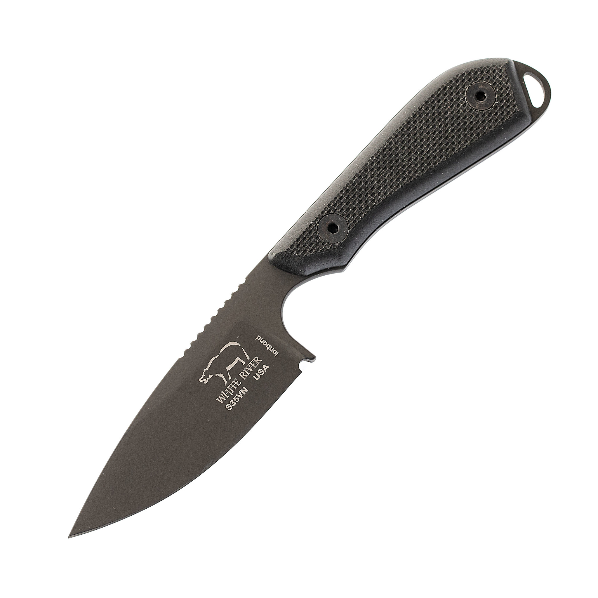 Нож White River M1 Backpacker Pro Ionbond, сталь CPM S35VN, рукоять G10 черная