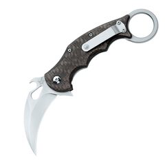 Фото Складной нож Fox IKBS Ball Bearing Karambit, сталь Elmax, рукоять титановый сплав 6Al4V, чёрный