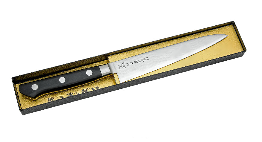Нож универсальный Western Knife, Tojiro, F-802, сталь VG10, чёрный - фото 2