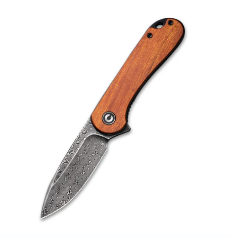 Складной нож CIVIVI Elementum, сталь Damascus, Cuibourtia Wood полуавтоматический складной нож carson m4 wood
