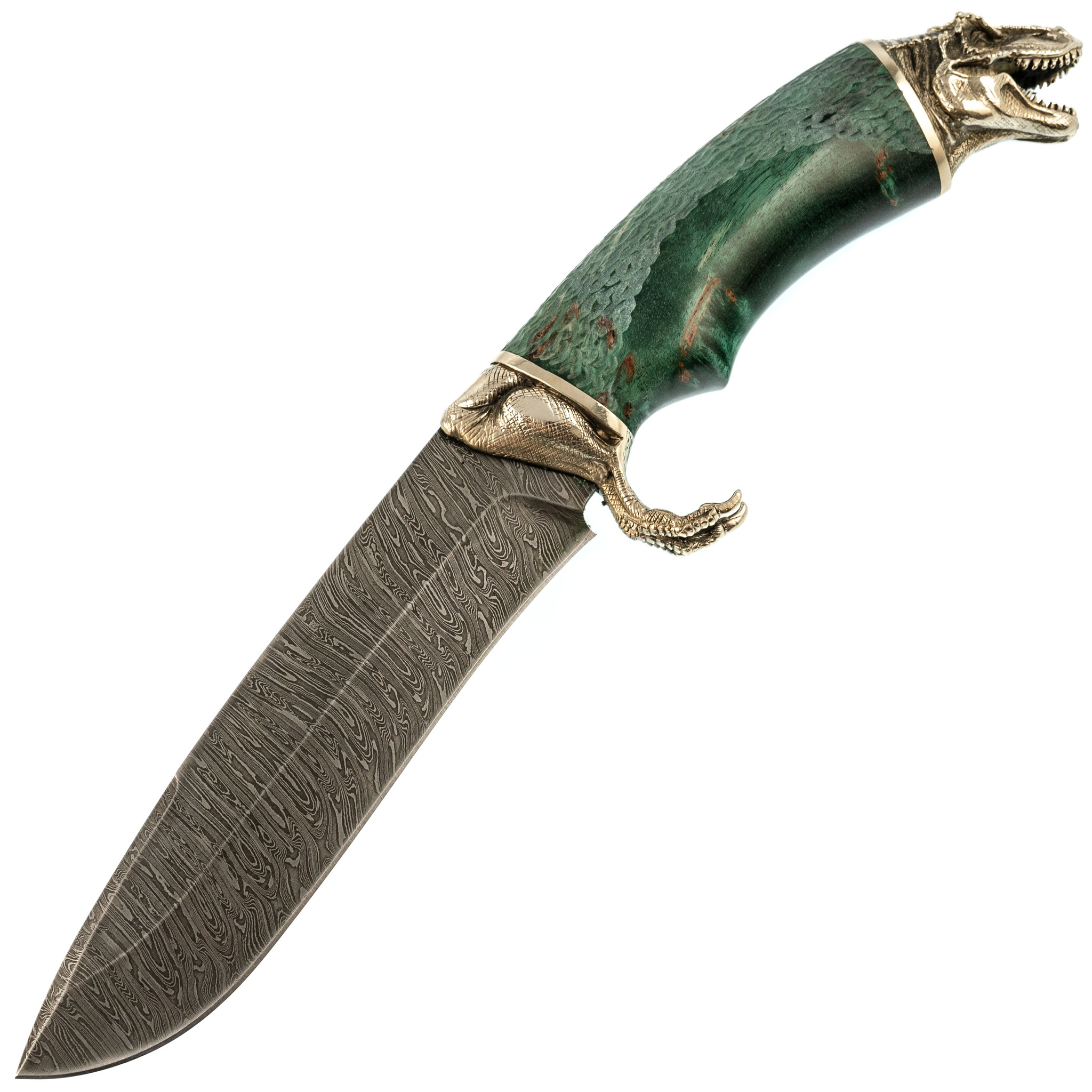 Нож Тирекс, дамасская сталь