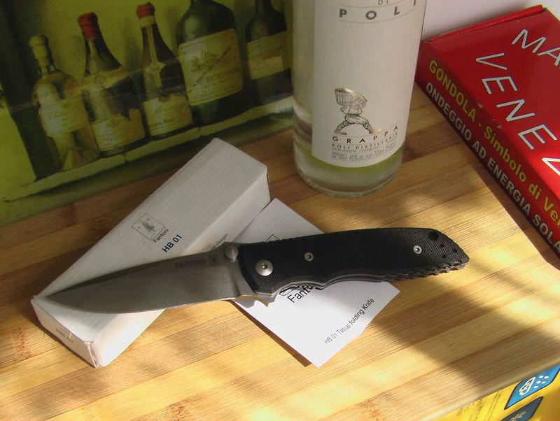 Нож складной Fantoni, HB01, William (Bill) Harsey Design-2, FAN/HB01SwBk, сталь CPM-S35VN, рукоять стеклотекстолит G-10, чёрный от Ножиков