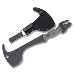 Фото Топор Ontario Wyvern Crash Axe, сталь 5160, рукоять микарта, gray/black