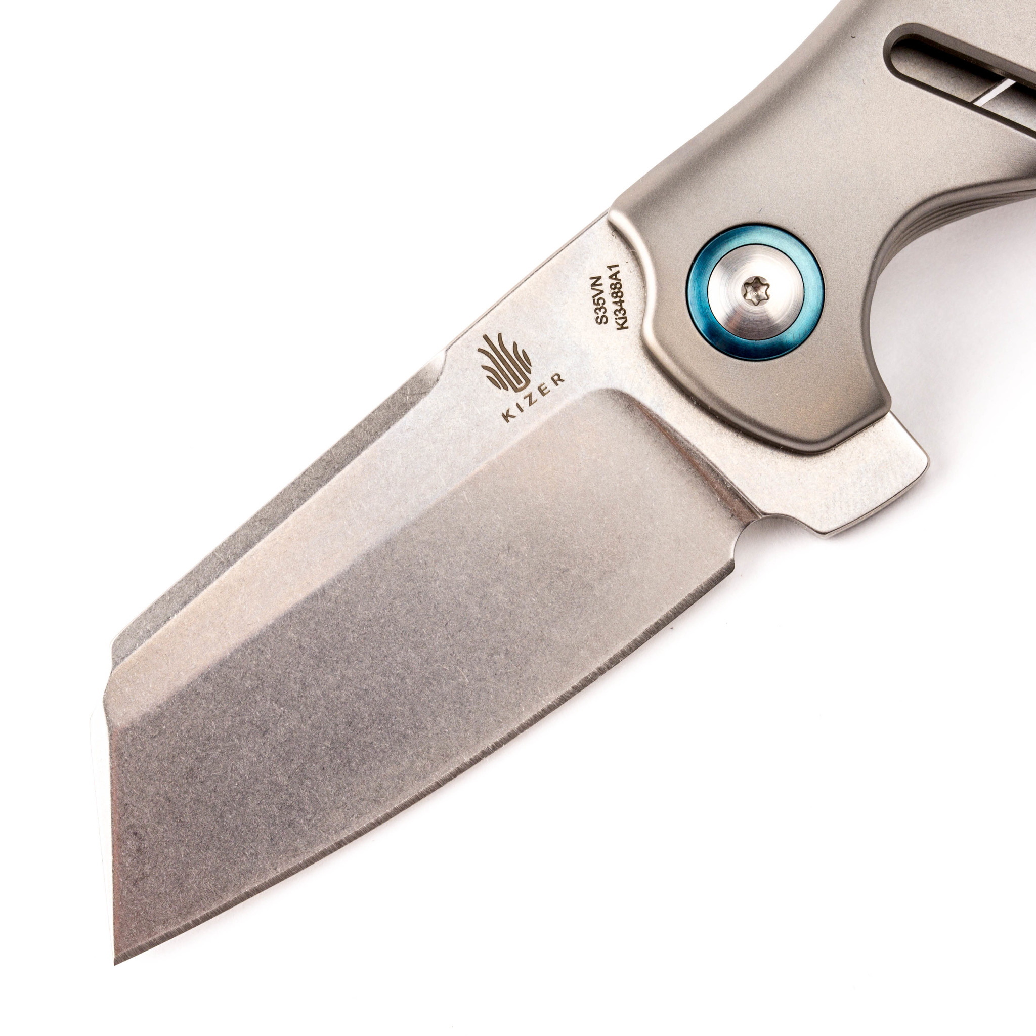 Складной нож Kizer C01C Mini, сталь CPM-S35VN, рукоять титан - фото 2