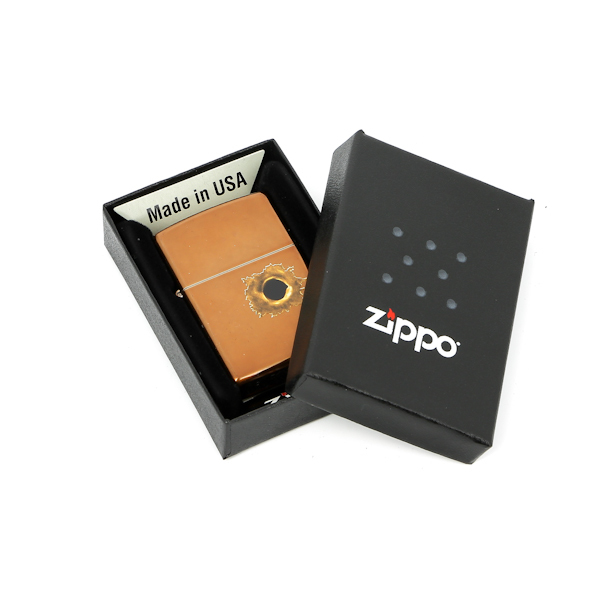 Зажигалка ZIPPO Bullet с покрытием Toffee™, латунь/сталь, светло-коричневая, матовая, 36x12x56 мм - фото 3