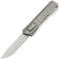 Фото Гравитационный нож Remette Sharp Leopard, сталь M390, рукоять титан, серый