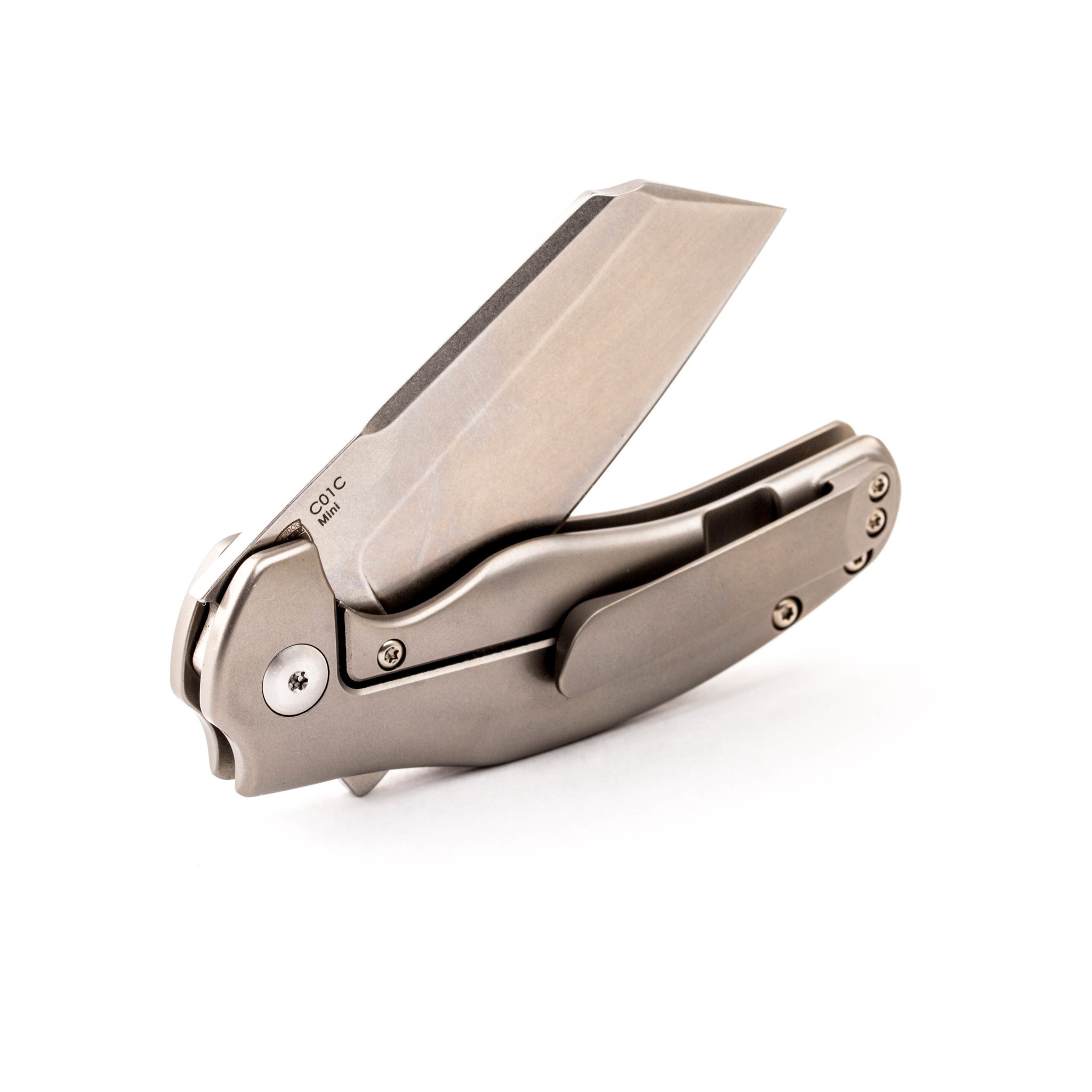 Складной нож Kizer C01C Mini, сталь CPM-S35VN, рукоять титан - фото 6