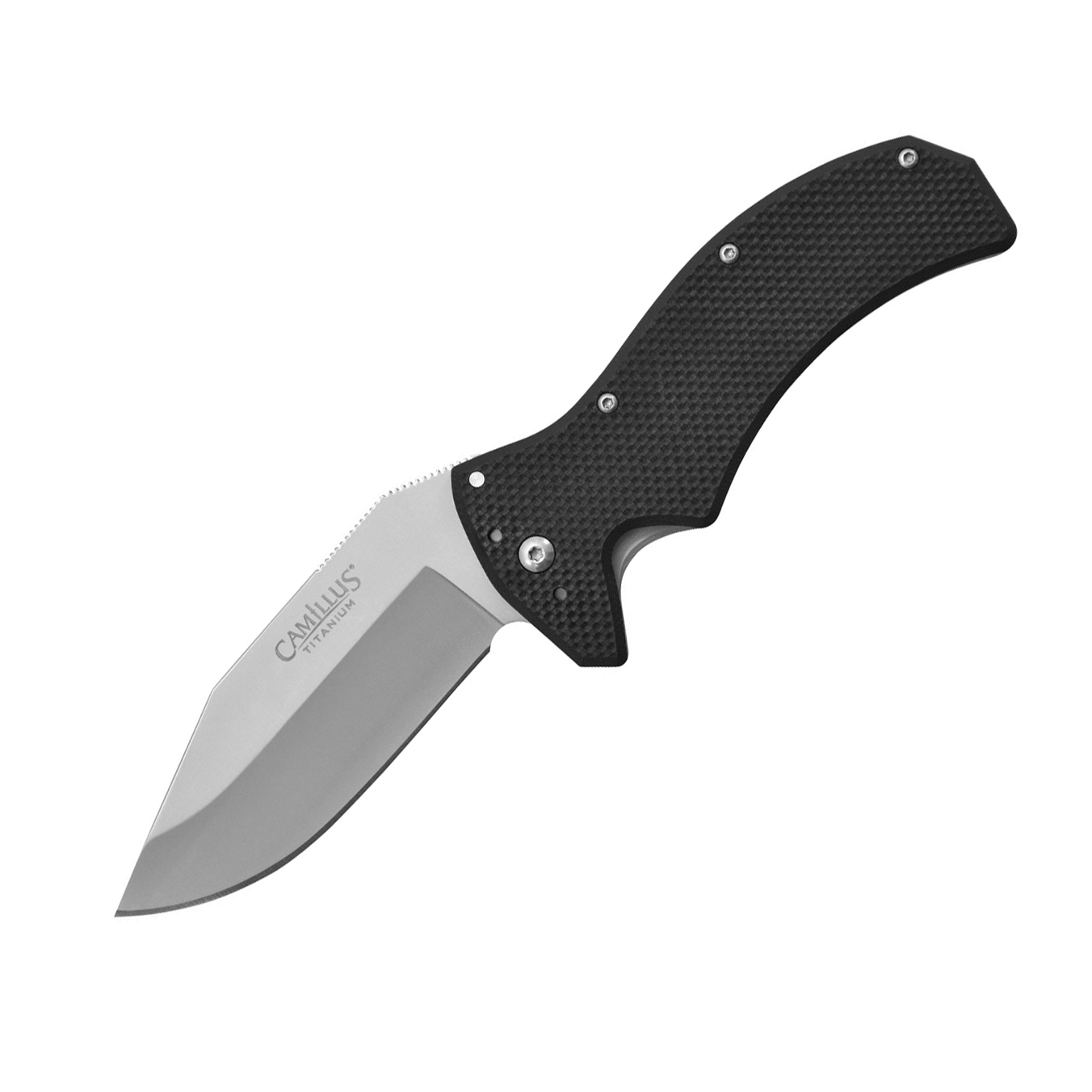 Нож складной Camillus Morph Flipper, Titanium Bonded® Aus-8 Steel, Black G10 and Stainless Steel Handle 8.9 см.