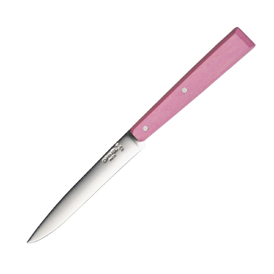 Нож столовый Opinel №125, нержавеющая сталь, розовый