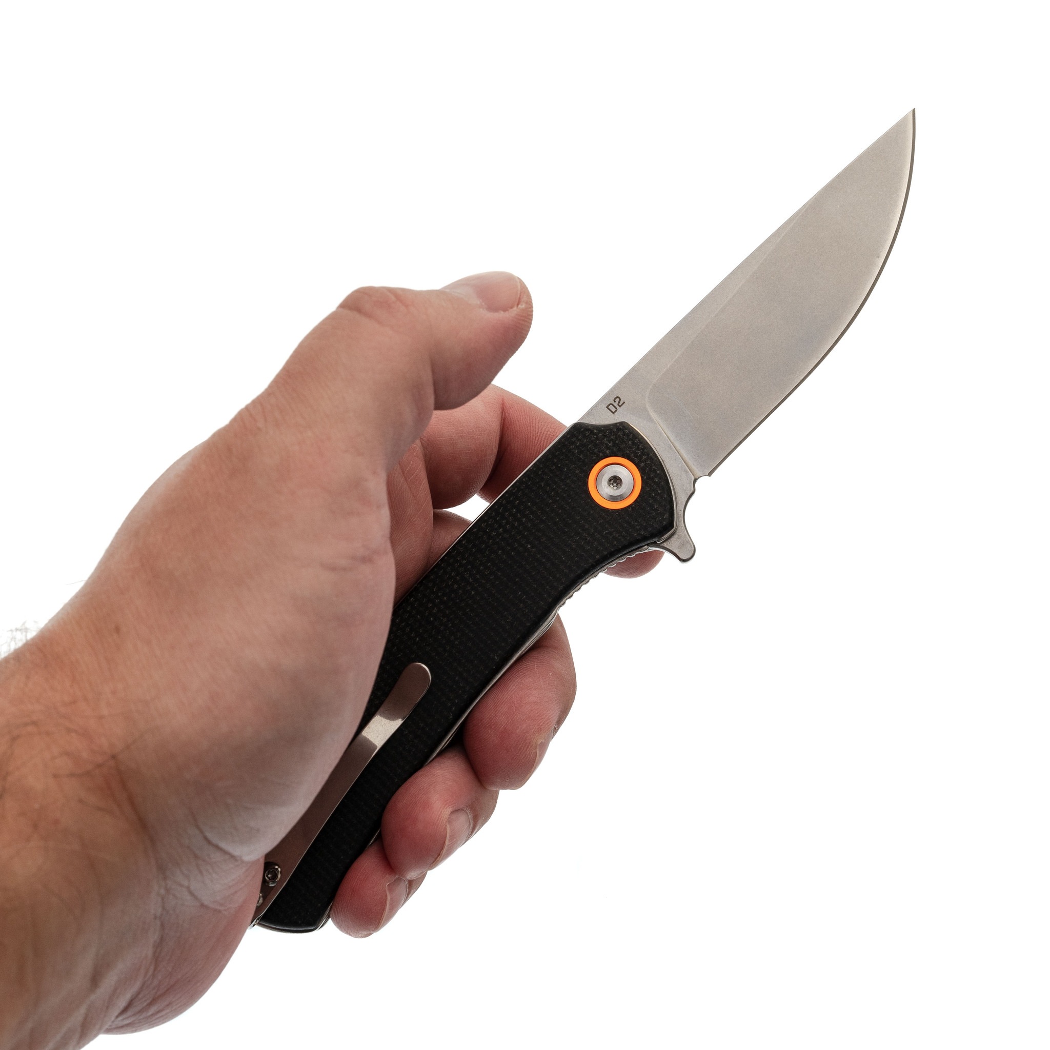 Складной нож Five Knives 23, сталь D2, рукоять микарта, черный - фото 7